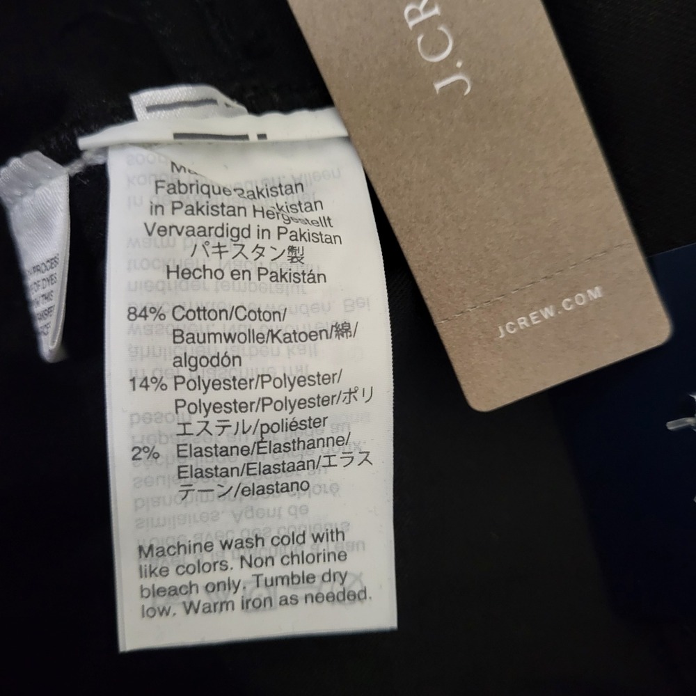 J.Crew MERCANTILE Womens 25 NWT Black Jeans High Rise Curvy Skinny Dark Fall - Picture 9 of 12